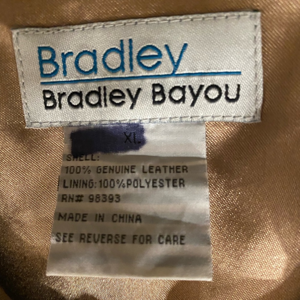 Bradley Bayou Genuine Leather Coat Camel Tan Fully Lined 100% Car Coat - Picture 6 of 12